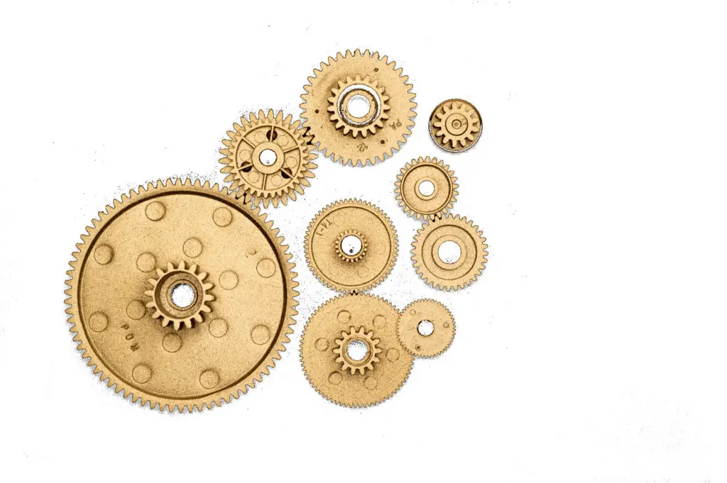 golden gears for watch movement