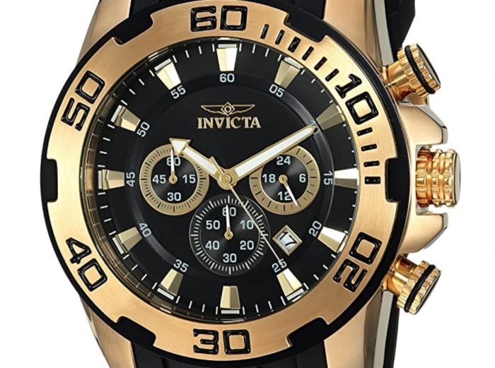 Invicta gold and black dive piece